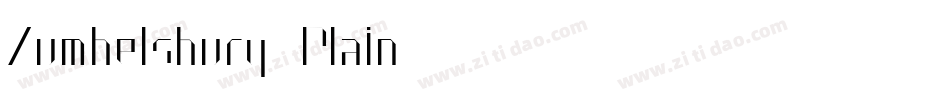Zumbelsburg Plain字体转换